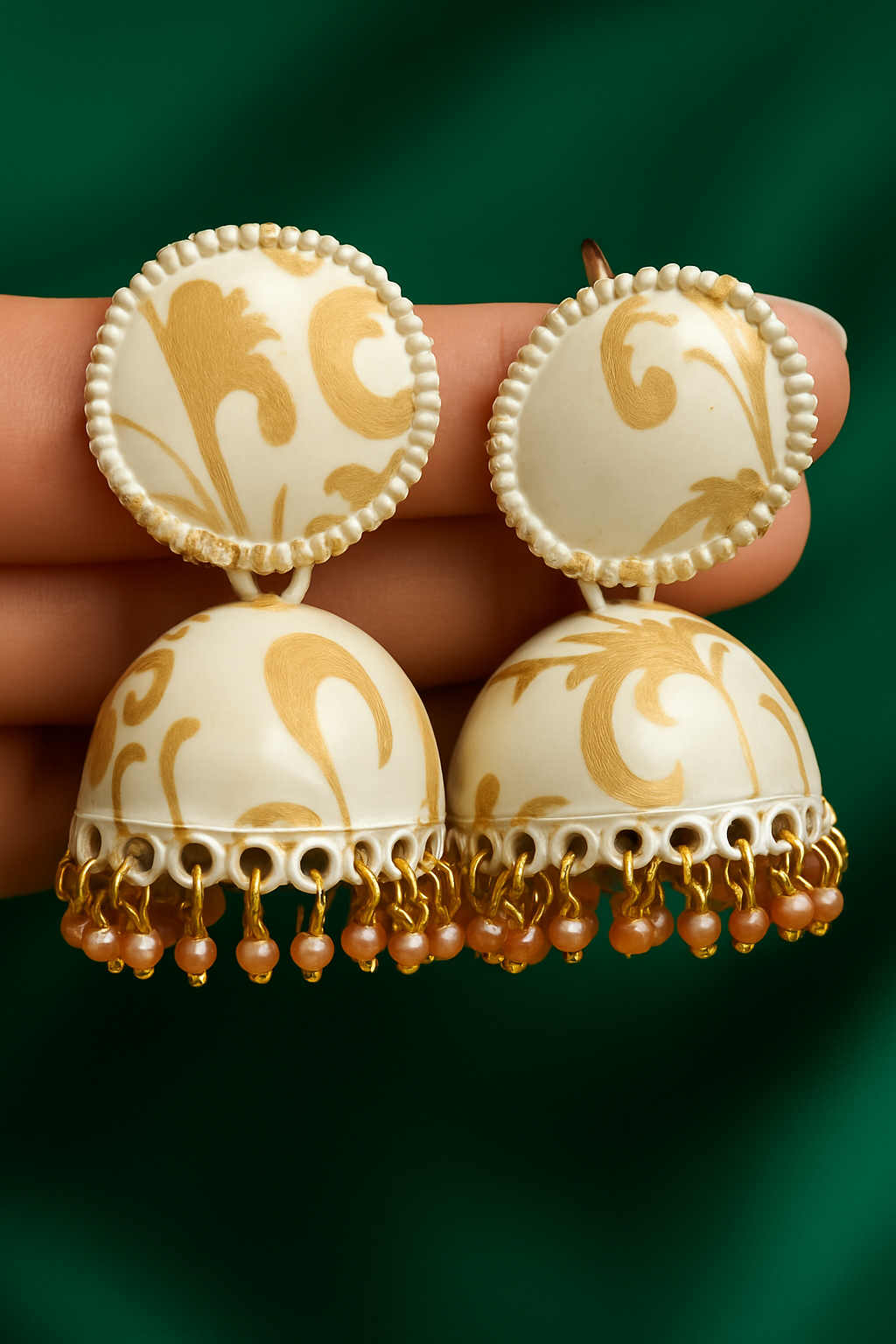 AM-1115- Floral Jhumka