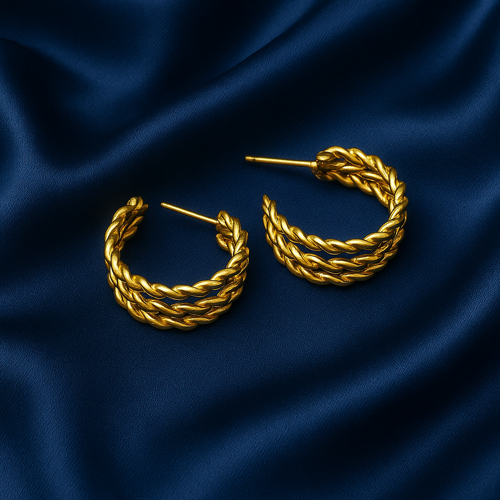 AM-1104 - Twisted Elegance Hoop Set of 5