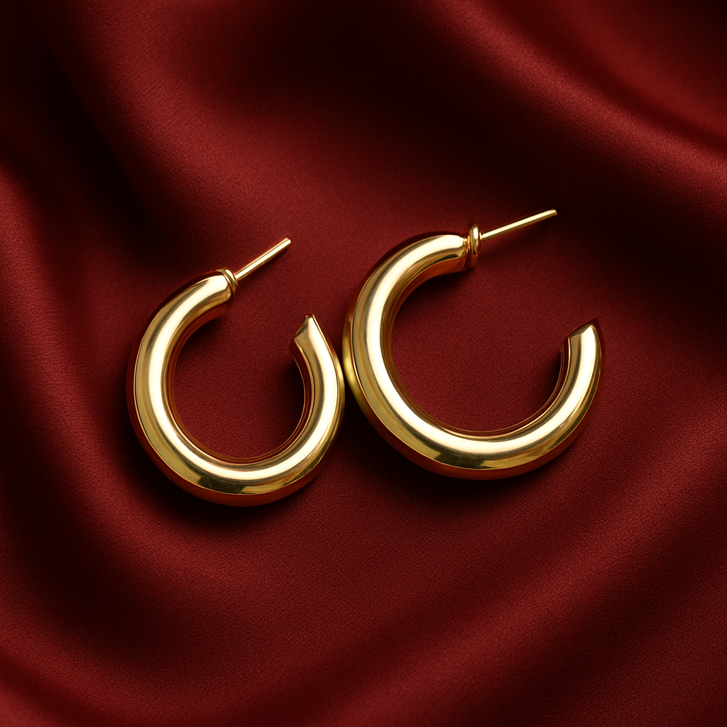 AM-1132 - Elegant Gold Hoop Set – 5
