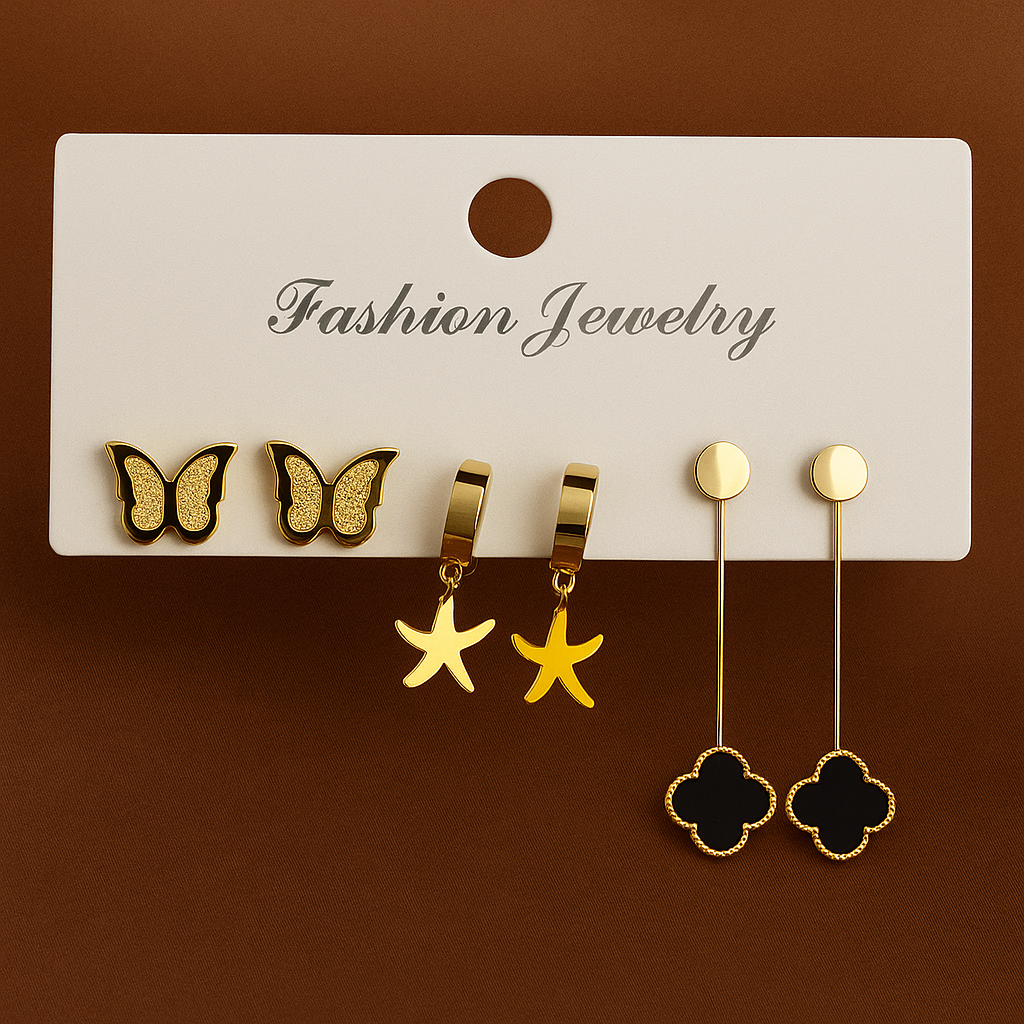 AM-1113 - Three in one Earring set