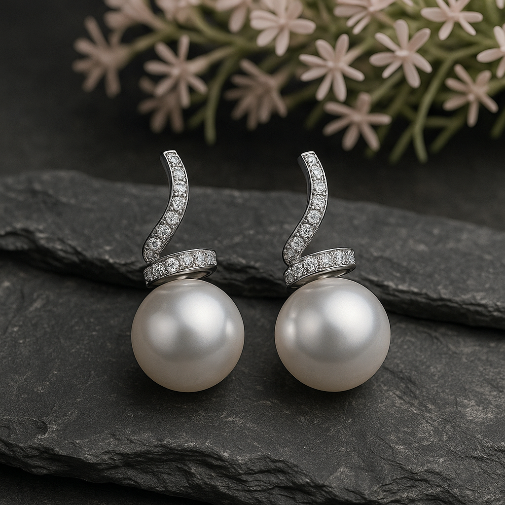AM-1110- Elegant Pearl Curve Tops – By Samora