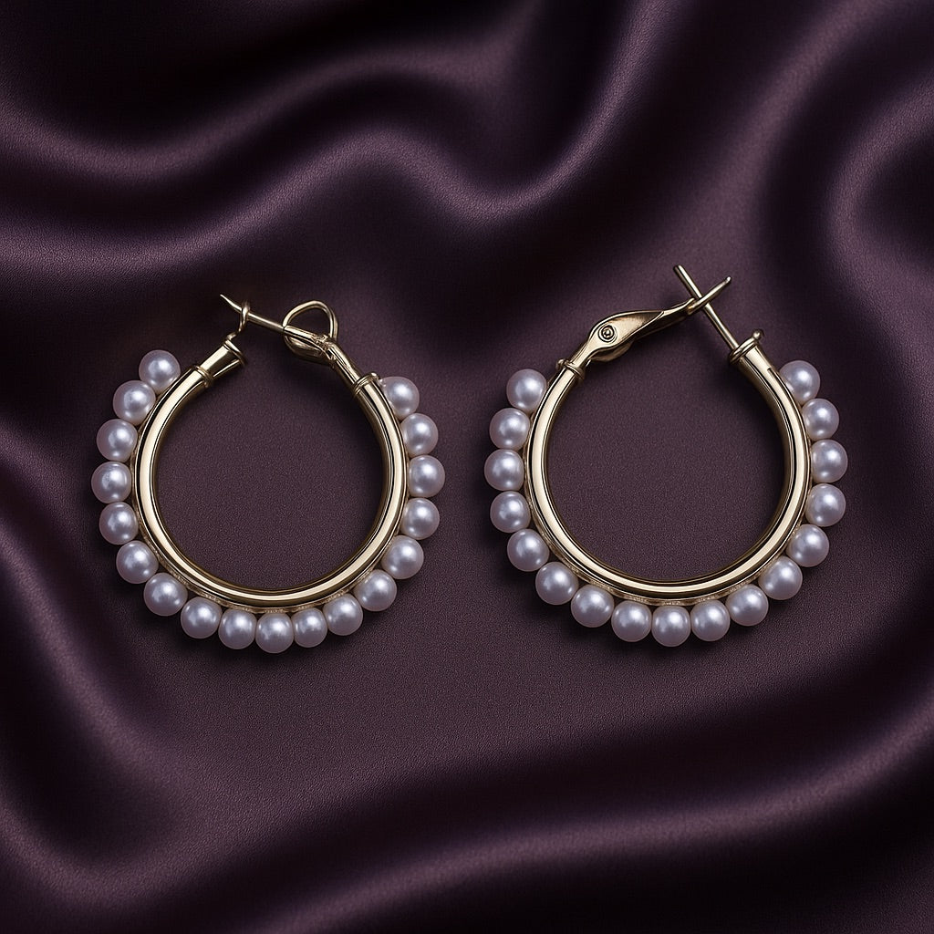 AM-1132 - Elegant Gold Hoop Set – 5